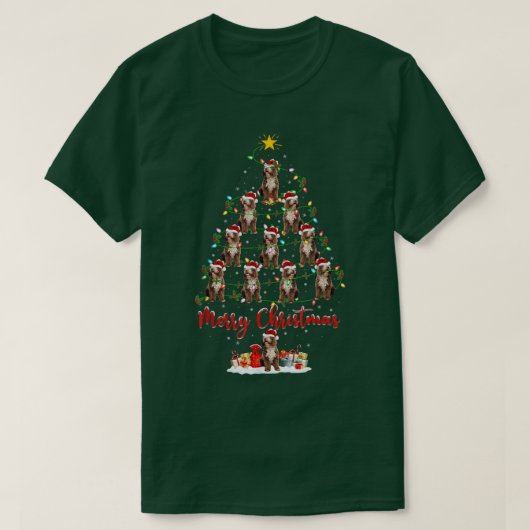 Labradoodle Dog Matching Santa Labradoodle Christm Tシャツ (デザイン正面)