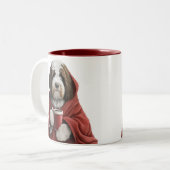 Labradoodle, goldendoodle, bernedodle coffee mug ツートーンマグカップ (正面左)