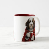 Labradoodle, goldendoodle, bernedodle coffee mug ツートーンマグカップ (正面右)