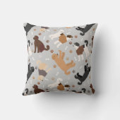 Labradoodle / Goldendoodle Bones and Paws クッション (裏面)