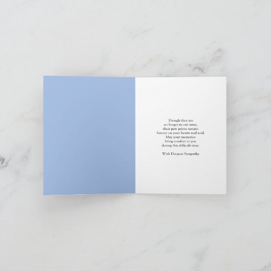 Labradoodle Rainbow Bridge Pet Loss カード (内部)