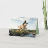 Labradoodle Witch Halloween Card シーズンカード (裏面)