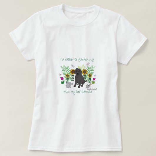 LabradoodleBlk Tシャツ (デザイン正面)