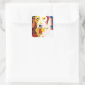 labrador3 スクエアシール (バッグ)