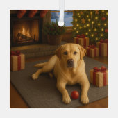 Labrador  ガラスオーナメント (裏面)