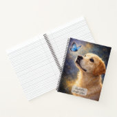 Labrador and Blue Butterfly ノートブック (内部)