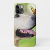 Labrador And Butterfly Throw Pillow Case-Mate iPhoneケース (裏)