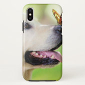 Labrador And Butterfly Throw Pillow Case-Mate iPhoneケース (裏面)