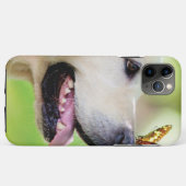 Labrador And Butterfly Throw Pillow Case-Mate iPhoneケース (裏面(横))