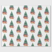 Labrador Christmas Tree ラッピングペーパー (フラット)