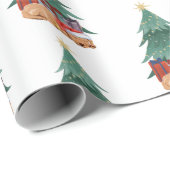 Labrador Christmas Tree ラッピングペーパー (ロールコーナー)