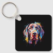 Labrador Colorful キーホルダー (正面)