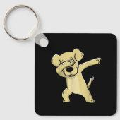 Labrador Costume Dabbing Labrador キーホルダー (正面)