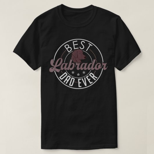 Labrador Dad Funny Father's Day Lab Retriever Dog Tシャツ (デザイン正面)