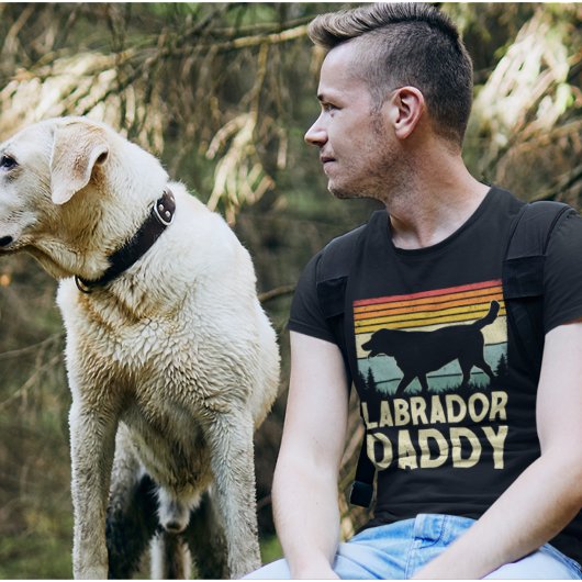 Labrador Daddy  – Funny Dog Dad Gift トライブレンドＴシャツ