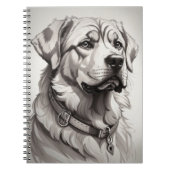 Labrador Dog ノートブック (正面)
