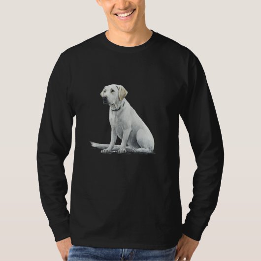 Labrador Dog Lab Lover Splash Graffiti Art Pet Tシャツ (正面)