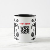 Labrador Dog Mom – Funny Dog Mom マグカップ (中央)