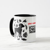Labrador Dog Mom – Funny Dog Mom マグカップ (正面左)