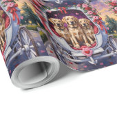 Labrador Dog Valentine's Day  ラッピングペーパー (ロールコーナー)