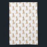 Labrador (Dudley) キッチンタオル<br><div class="desc">I love this sweet pattern of a dudley labrador watercolor illustration because it's classic enough to serve as a neutral, yet pops as a stand alone piece! It's the perfect addition to any family room, nursery, office, or even the man cave! For the sweetest gifts, add more matching items from...</div>