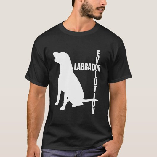 Labrador Evolution Is Labrador Mom Is Labrador Dad Tシャツ (正面)