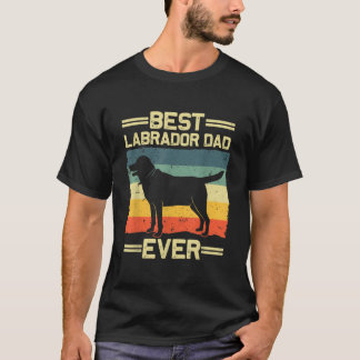 Labrador For Dad Black Lab Yellow Labrador Retriev Tシャツ