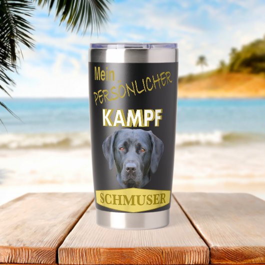 Labrador Labrador Dog Labrador 保温保冷タンブラー (ビーチ (回転後))