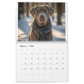 Labrador Love Calendar カレンダー (2月 2026)