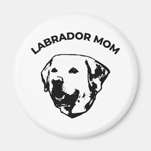 Labrador Mom  マグネット (正面)