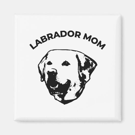 Labrador Mom   マグネット (正面)