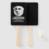 Labrador Official Dog Of The Coolest People ハンドファン (正面&裏面)