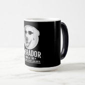 Labrador Official Dog Of The Coolest People モーフィングマグカップ (正面右)