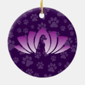 Labrador Ornament (Om Logo) セラミックオーナメント (裏面)