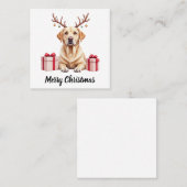 Labrador Reindeer スクエア名刺 (正面/裏面)