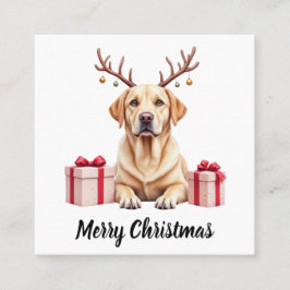 Labrador Reindeer スクエア名刺