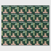 Labrador Reindeer ラッピングペーパー (フラット)