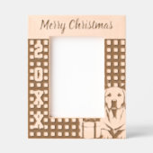 Labrador Reindeer レーザー彫刻フレーム (正面)