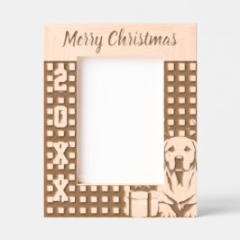 Labrador Reindeer レーザー彫刻フレーム