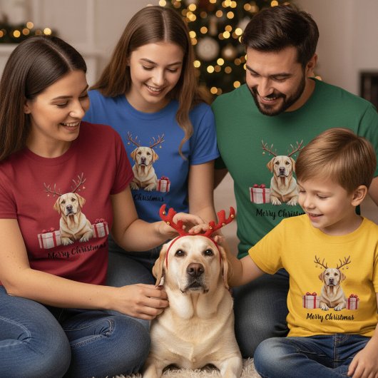 Labrador Reindeer Tシャツ