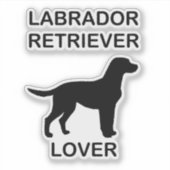 Labrador Retiever Lover シール (正面)