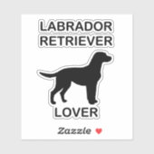 Labrador Retiever Lover シール (シート)