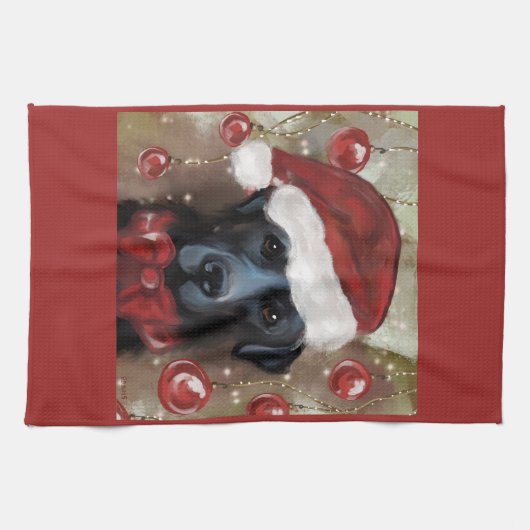 Labrador Retriever  キッチンタオル (横)