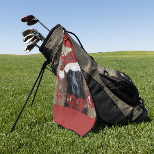 Labrador Retriever  ゴルフタオル (グリーン)