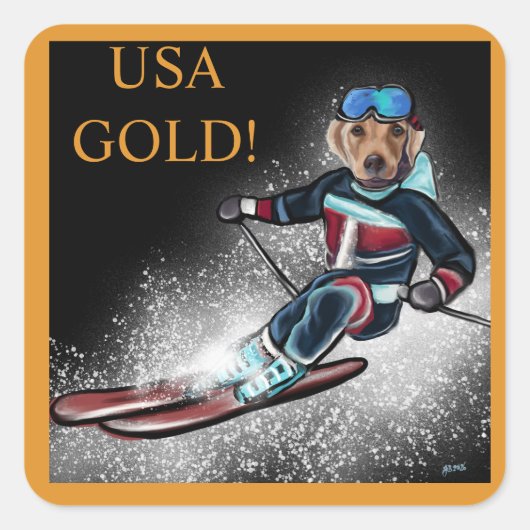 LABRADOR RETRIEVER  スクエアシール (正面)