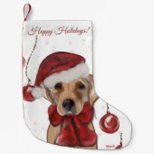 LABRADOR RETRIEVER  スモールクリスマスストッキング (正面)
