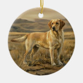 Labrador Retriever セラミックオーナメント (正面)