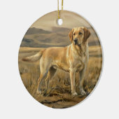 Labrador Retriever セラミックオーナメント (左)