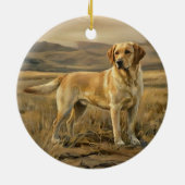 Labrador Retriever セラミックオーナメント (裏面)
