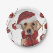 Labrador Retriever  ペーパープレート (正面)